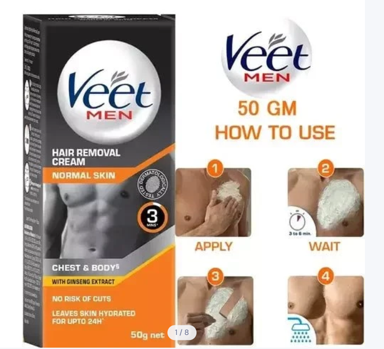Veet Men Hair Removal Cream – Chest & Body 50g