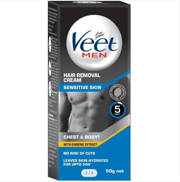 Veet Men Hair Removal Cream – Chest & Body 50g