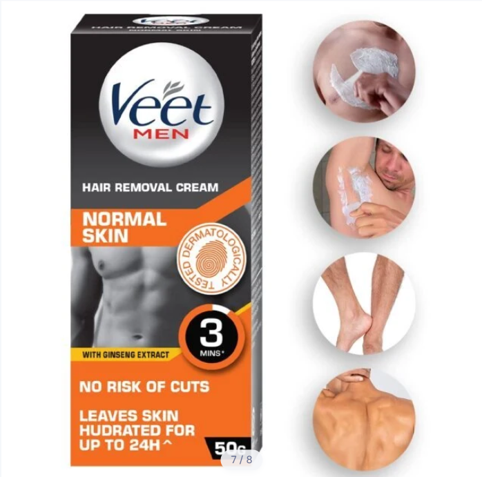 Veet Men Hair Removal Cream – Chest & Body 50g