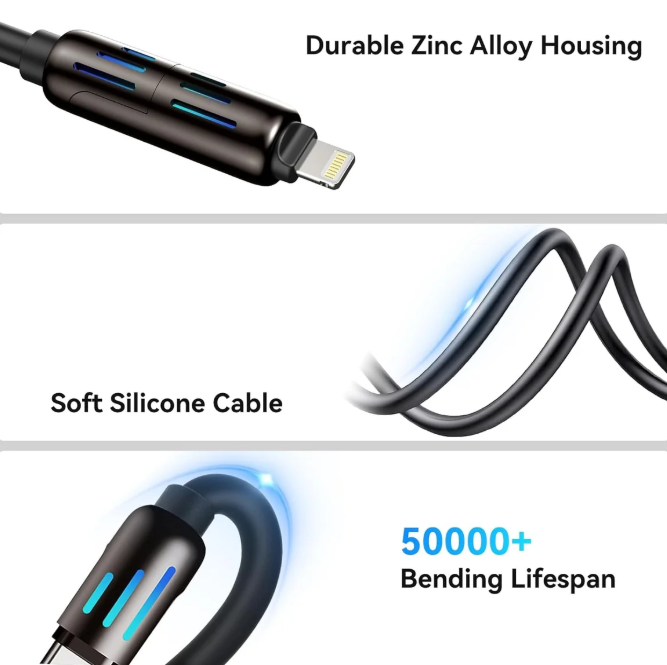 4-in-1 Multi USB Fast Charging Cable