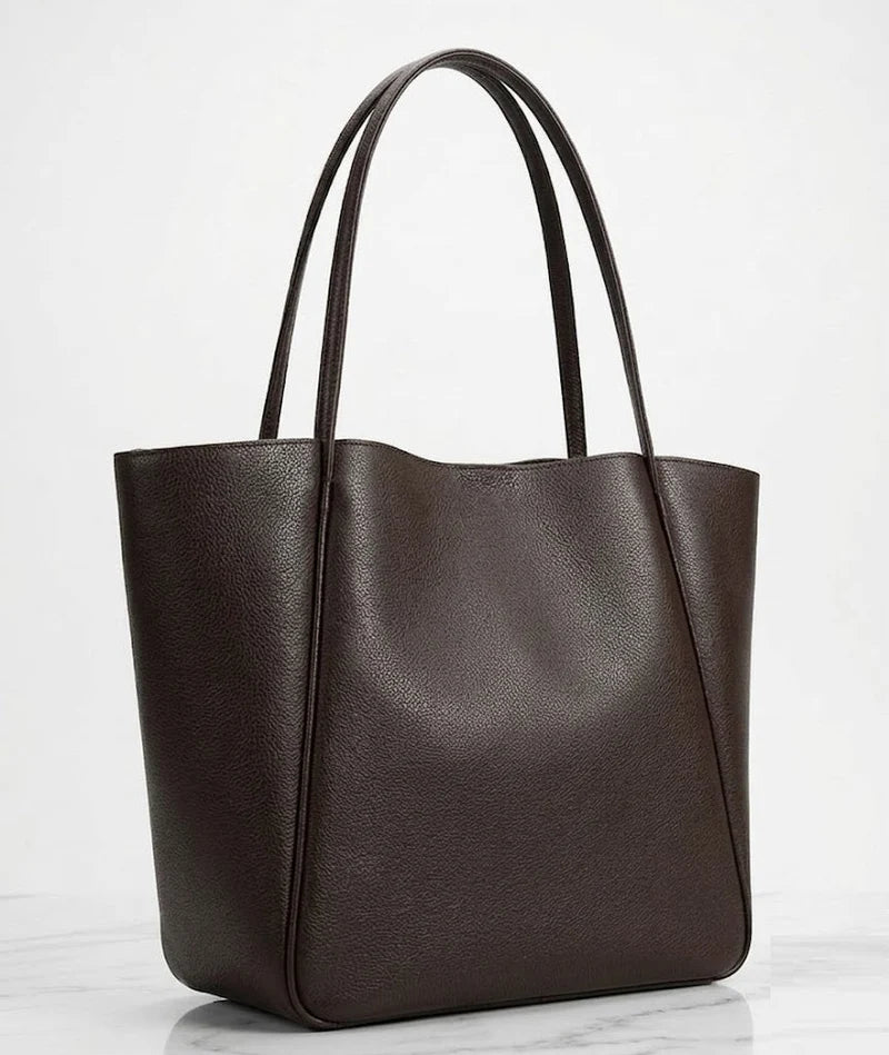 Classic Leather Tote Bag for Women